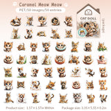 50pcs cute kitty PET- sticker pack (S25072201)