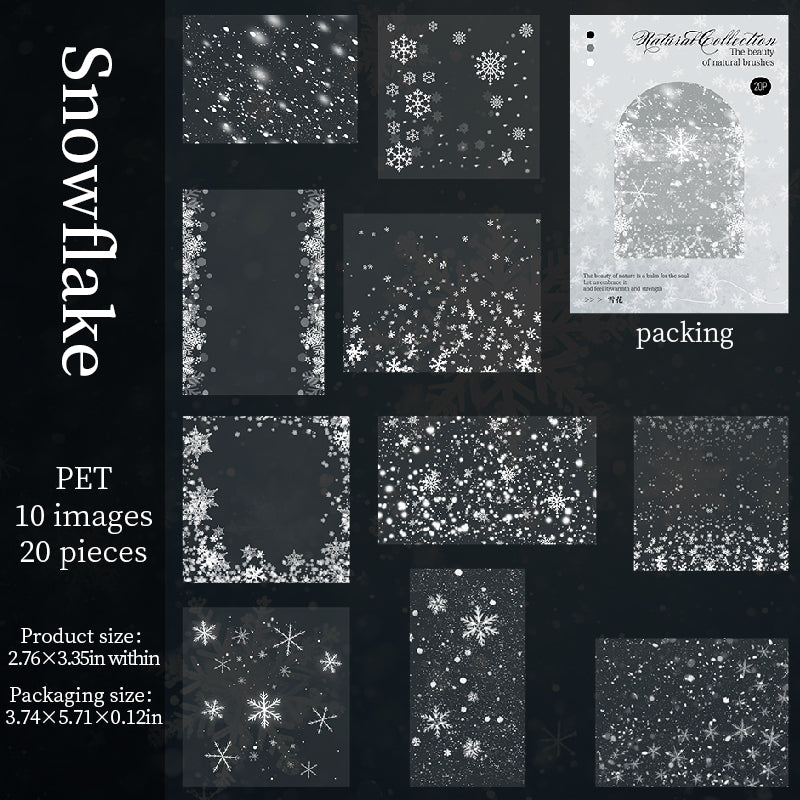 20pcs natural collection PET-sticker pack (S25081801)