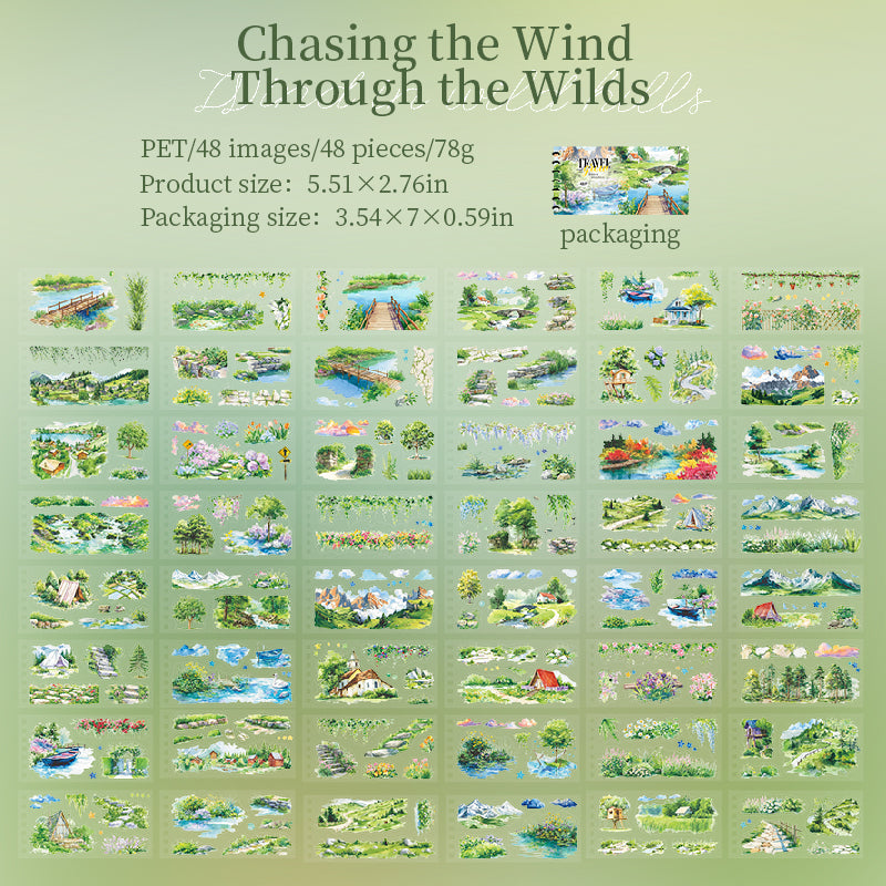 Landscape 48pages sticker book