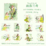 10pcs character words sticker pack (S25071802)