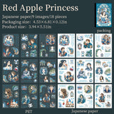 18sheets fairy tale PET+Washi sticker book (TZB25072802)