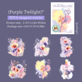 6pcs flower shadow sticker pack (S25072902)