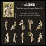 20pcs vintage beauty sticker pack (S25081803)
