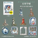 10pcs maritime card-sticker pack (S25070803)