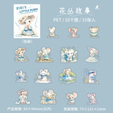 15pcs mouse zizi little dairy sticker pack (S25070804)