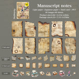 40pcs burned theme sticker+paper pack (P25072904)