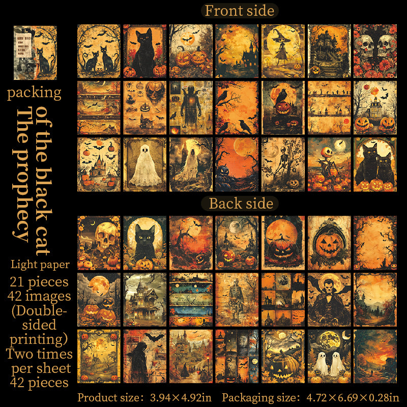 42pcs double side printed Halloween paper pack (P25072004)