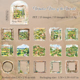 15pcs window world sticker pack (S25080304)