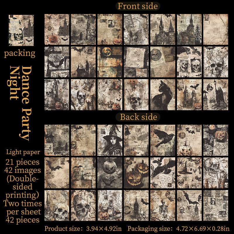 42pcs double side printed Halloween paper pack (P25072004)