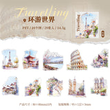 20pcs traveling sticker pack (S25071204)