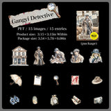 15pcs Detective sticker pack (S25090404)