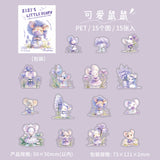 15pcs mouse zizi little dairy sticker pack (S25070804)