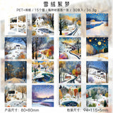 30pcs season PET+washi sticker book (TZB25060404)