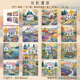30pcs season PET+washi sticker book (TZB25060404)