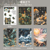 5sheets puzzle landscape sticker pack (S25071806)