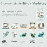 30pcs colorful corner PET-sticker pack (S25080306)