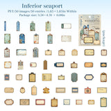 50pcs vintage sticker pack (S25090406)