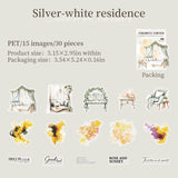 30pcs colorful corner PET-sticker pack (S25080306)