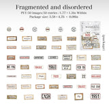 50pcs vintage sticker pack (S25090406)