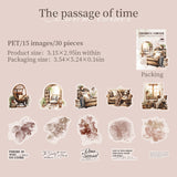 30pcs colorful corner PET-sticker pack (S25080306)