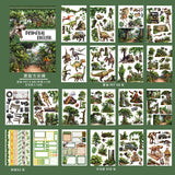 20sheets landscape pre-cut sticker book (TZB25071807)