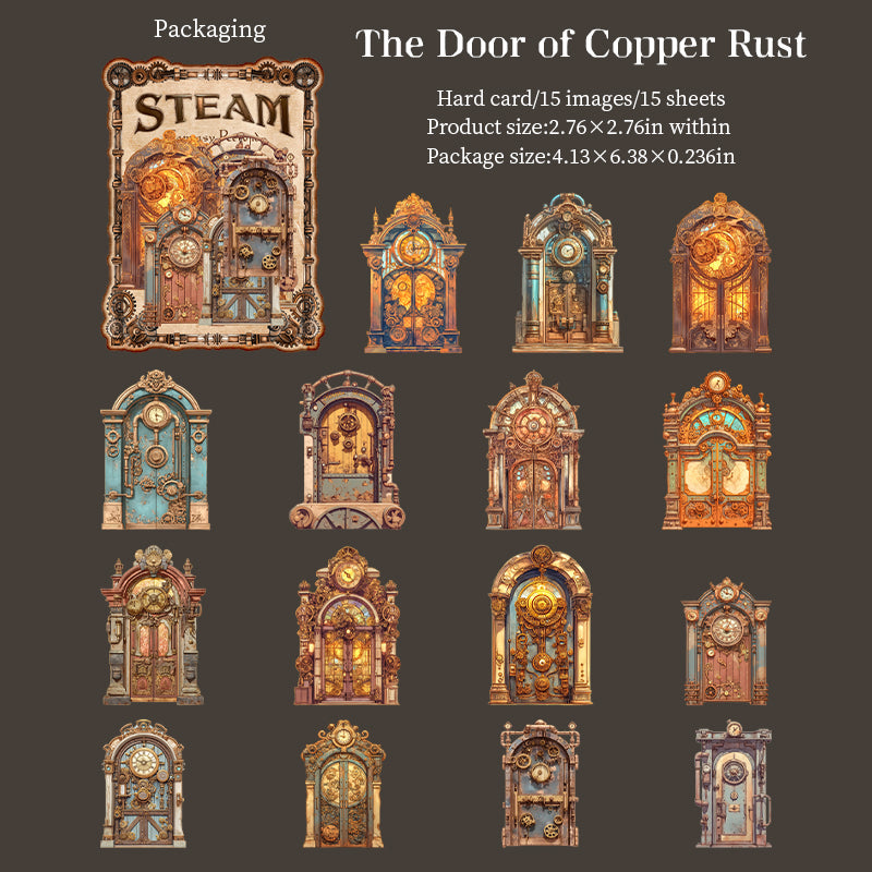 15pcs sticky card steam sticker pack (S25081209)