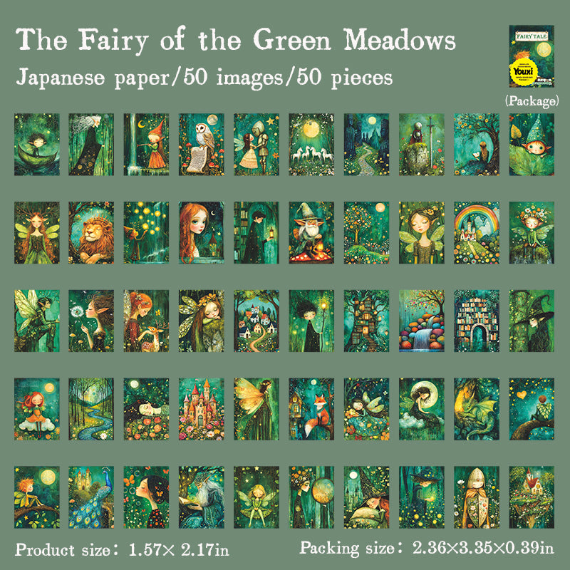 50pcs fairy tale washi-mini sticker book（TZB25072209）