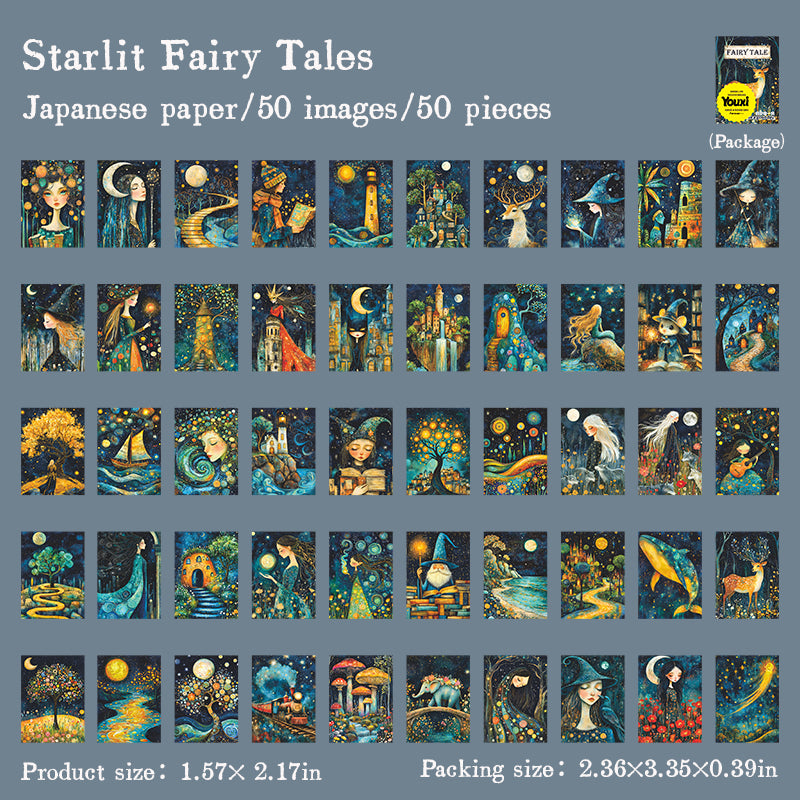 50pcs fairy tale washi-mini sticker book（TZB25072209）