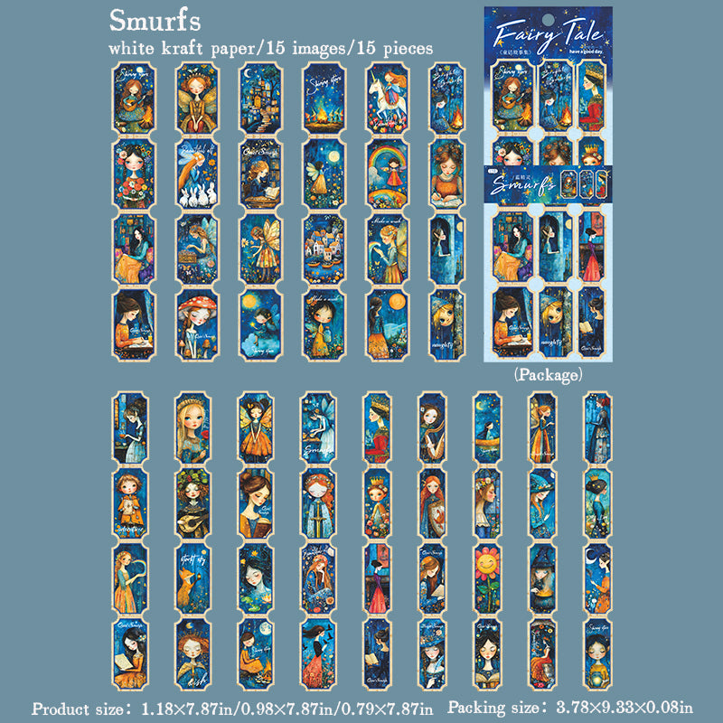 15pcs fairy tale sticker pack (S25091501)