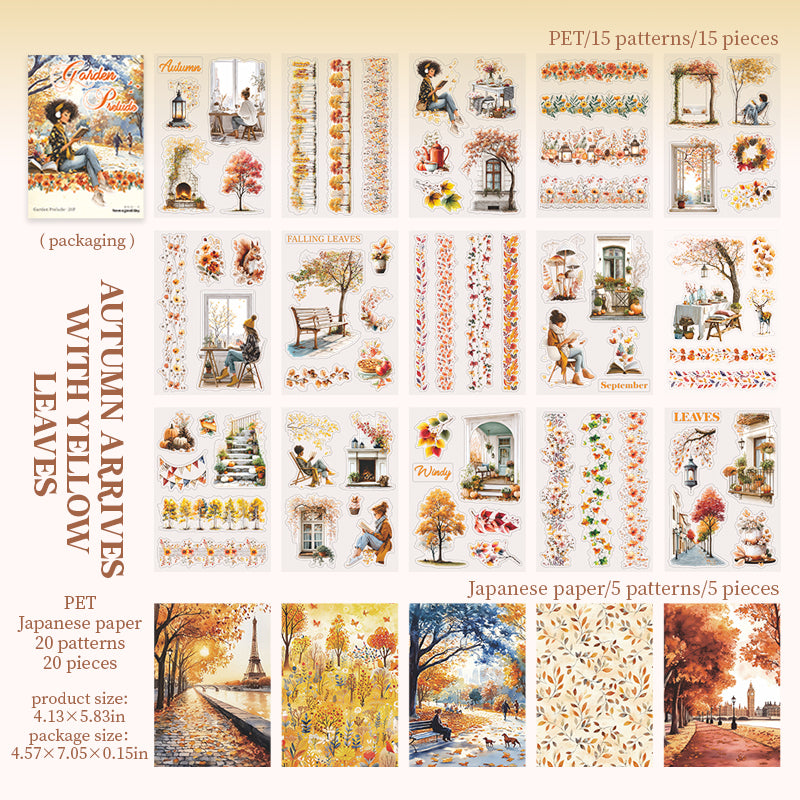 Season PET+Washi sticker book 20pages