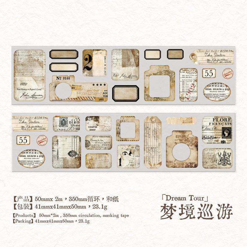 1 roll vintage tape(T26052201)