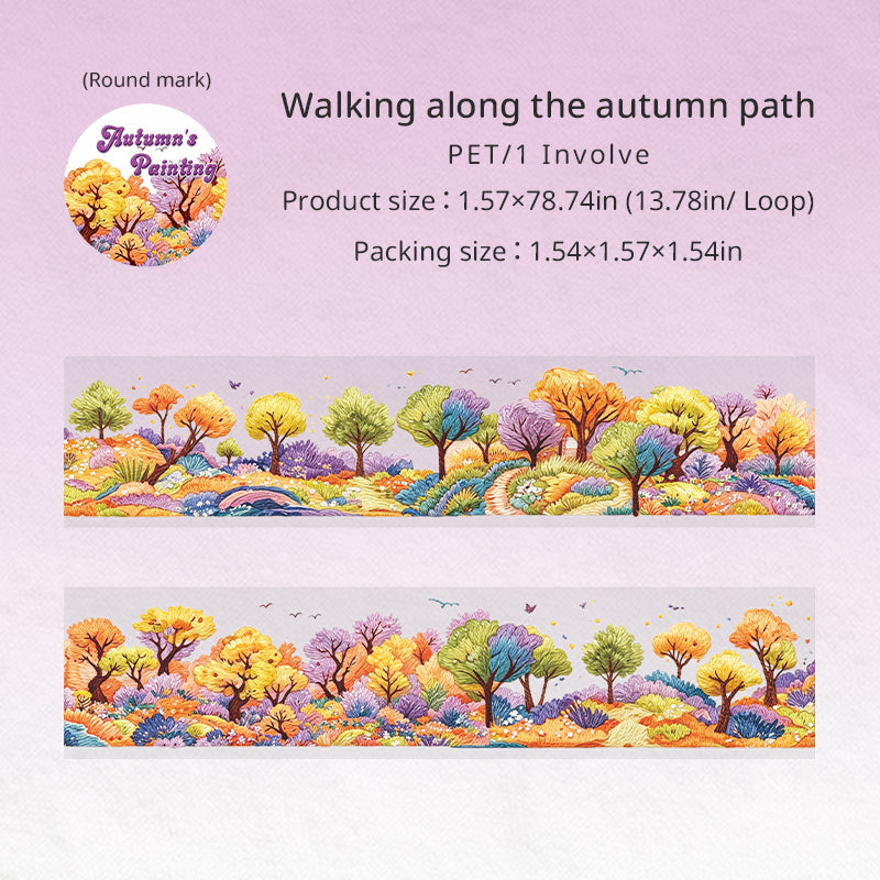 1 roll autumn PET-tape(T26071101)