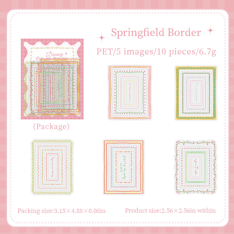 10pcs frame sticker pack(S26042801)