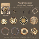 15pcs vintage clock sticker pack (S25112601)