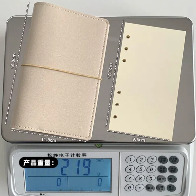 A6 size leather journal book with 50pcs blank pages (C25112501)