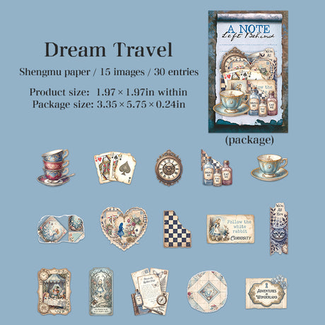 Vintage 30pcs sticker pack