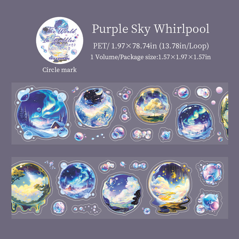 1 roll world in bubble pre-cut PET tape (T25111201)