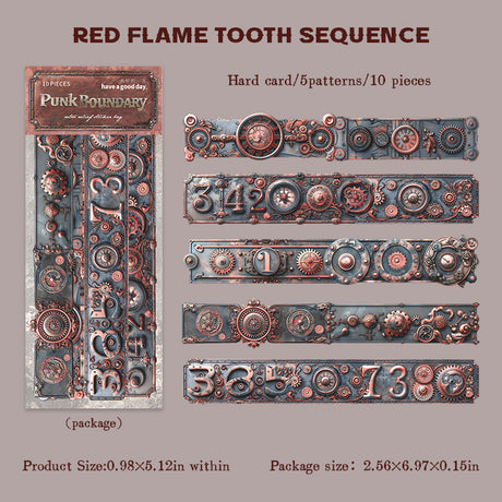 10pcs steampunk card-sticker pack（S25121601）