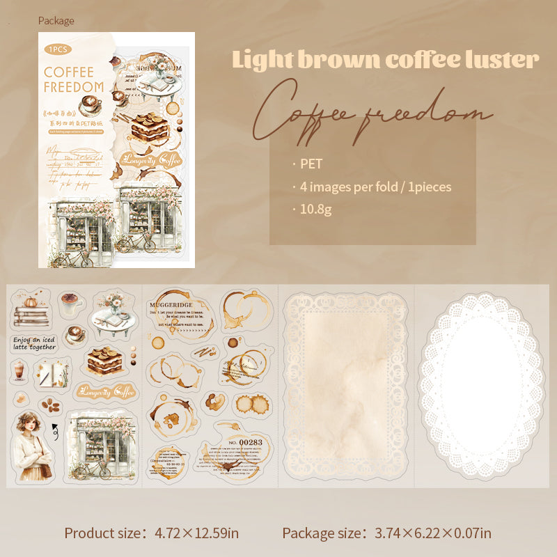 4pcs in 1 foldble sheet sticker pack (S25102101)