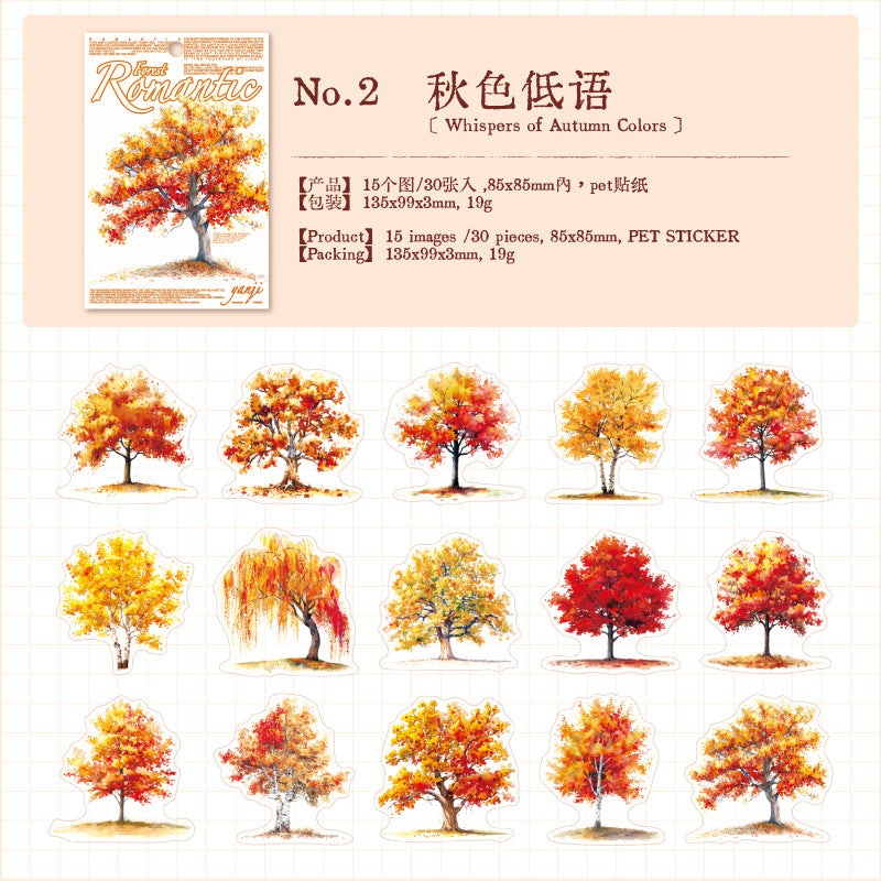 30pcs tree sticker pack(S26053001)