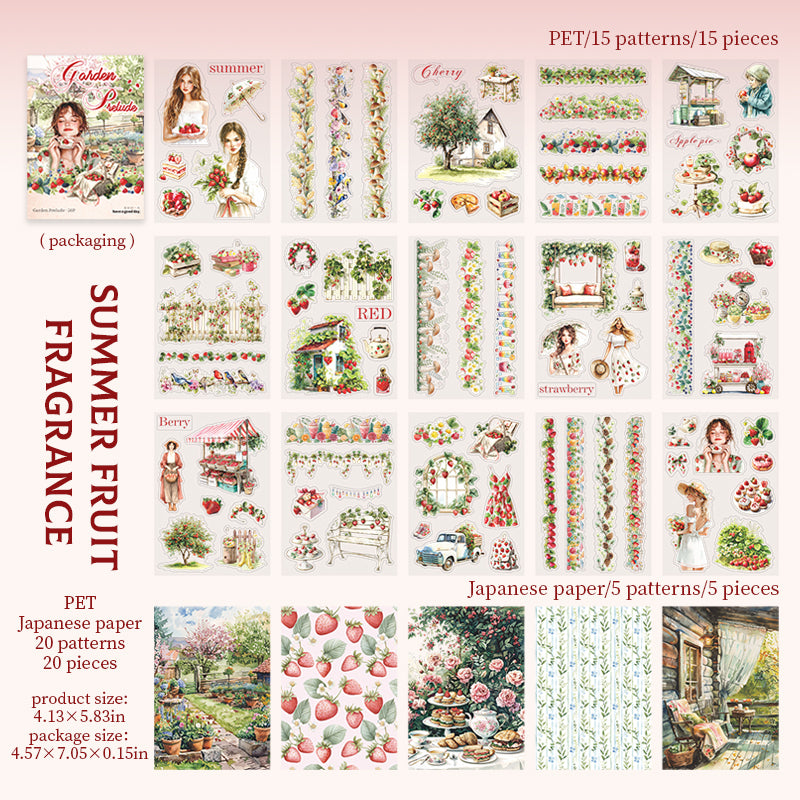 Season PET+Washi sticker book 20pages