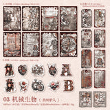 90pcs vintage sticker+paper pack(P26041601)