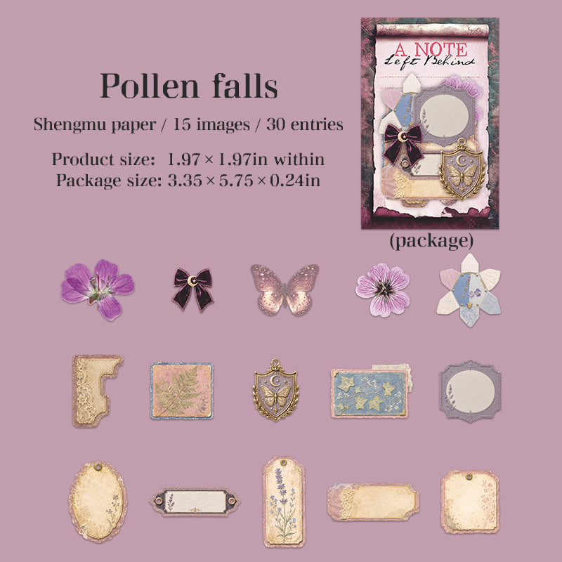 Vintage 30pcs sticker pack