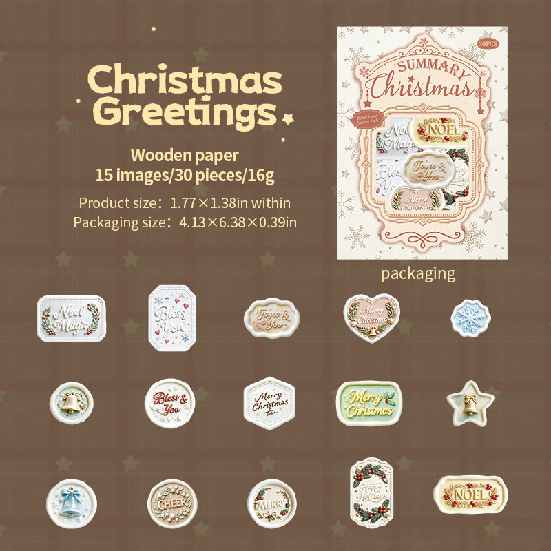 Christmas sticker pack 30pcs(S26091501)