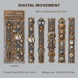 10-pack steampunk-kortklistermärken (S25121601)