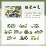 10pcs traditional view PET-sticker pack(S26032701)