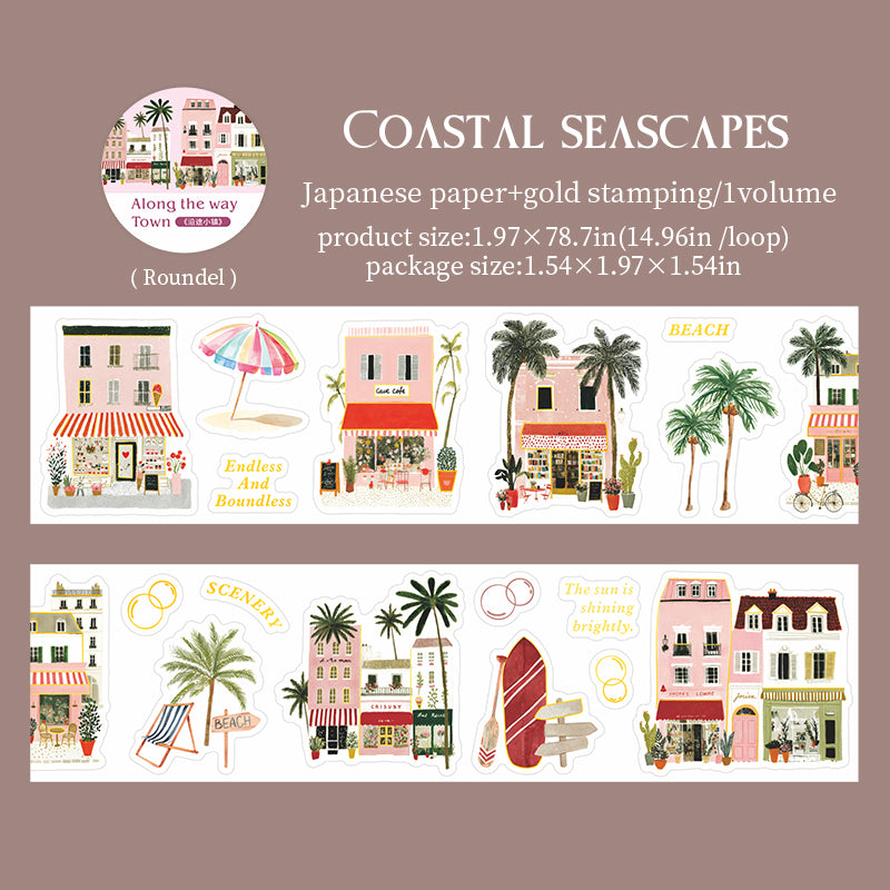 1 roll street scene washi-tape (T26060301)