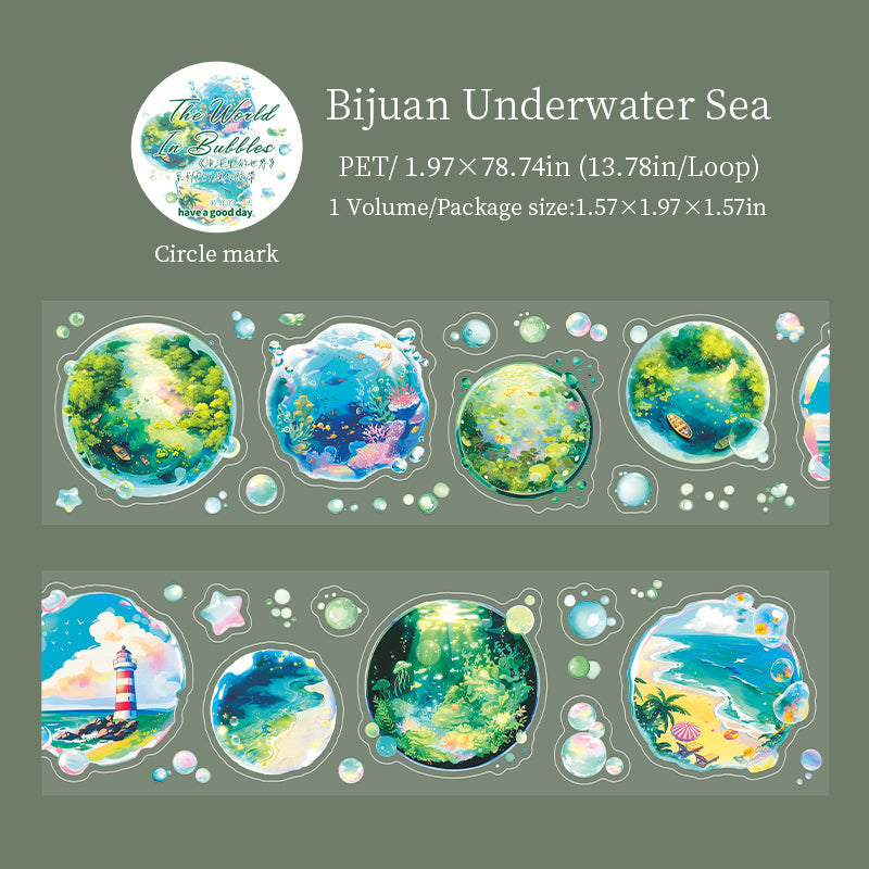 1 roll world in bubble pre-cut PET tape (T25111201)