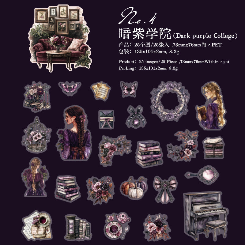 25pcs dark world sticker pack(S26060501)