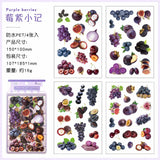 4 sheets fruit PET-sticker pack (S26032601)